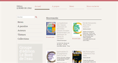 Desktop Screenshot of editionsbdl.com